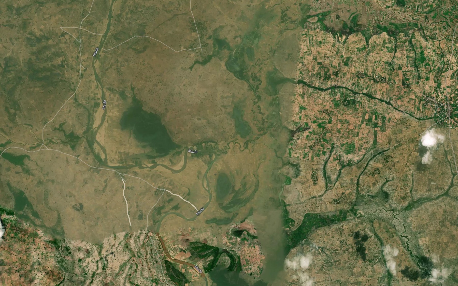 Satellite map of the River Onje