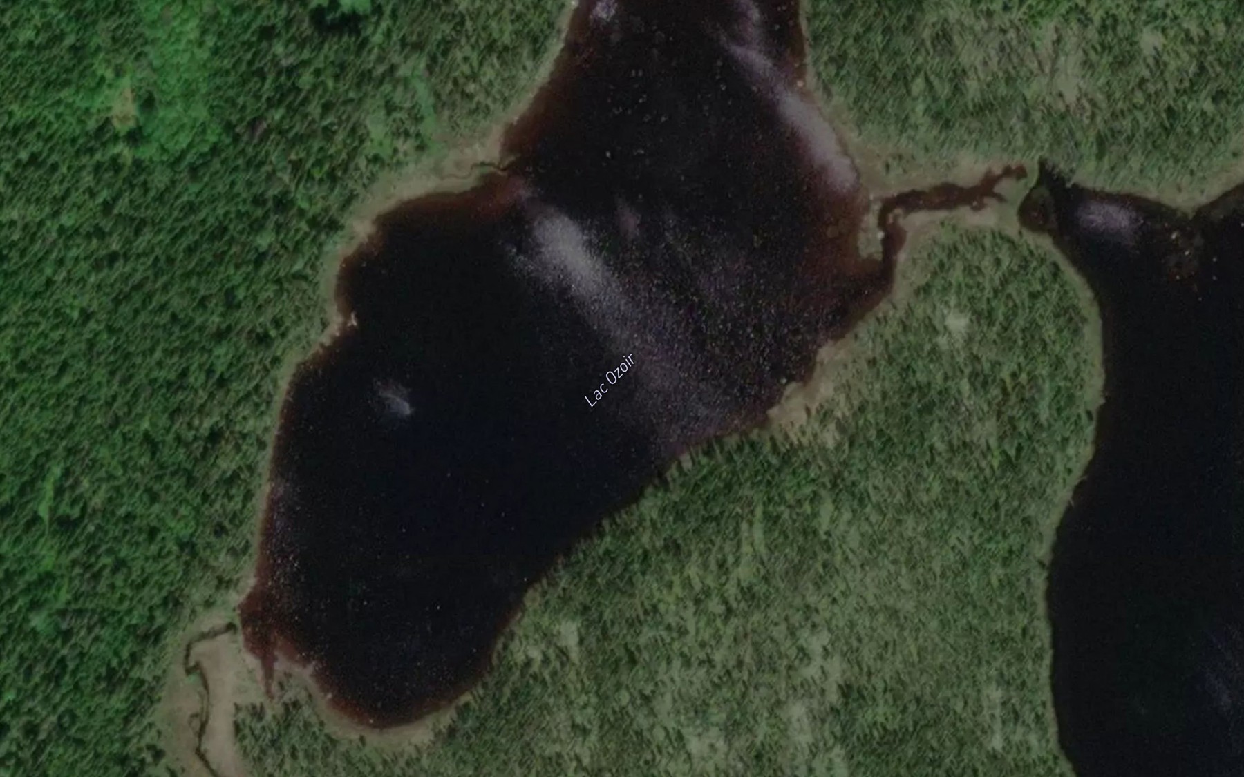 Satellite map of the Lac Ozoir