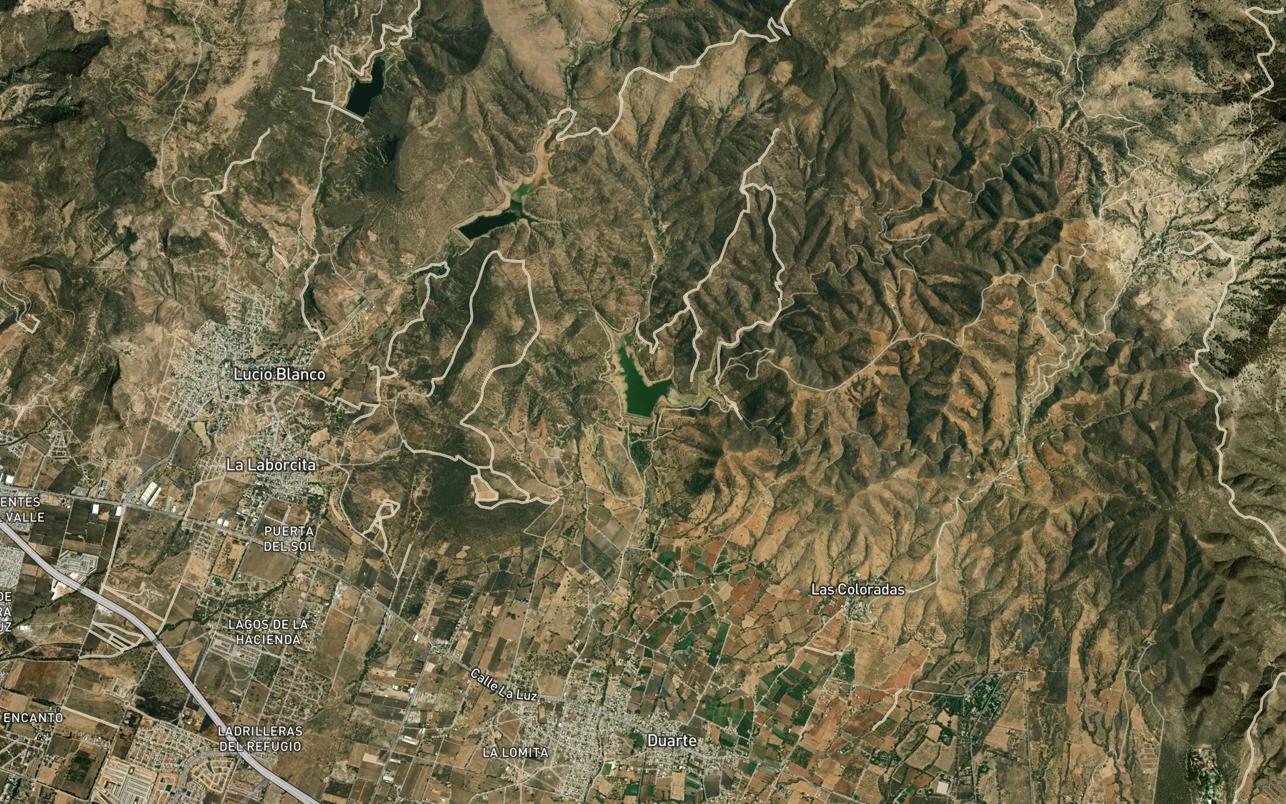 Satellite map of the Presa de Duarte