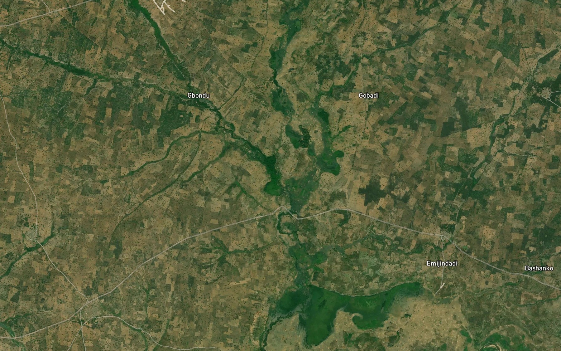 Satellite map of the River Goma