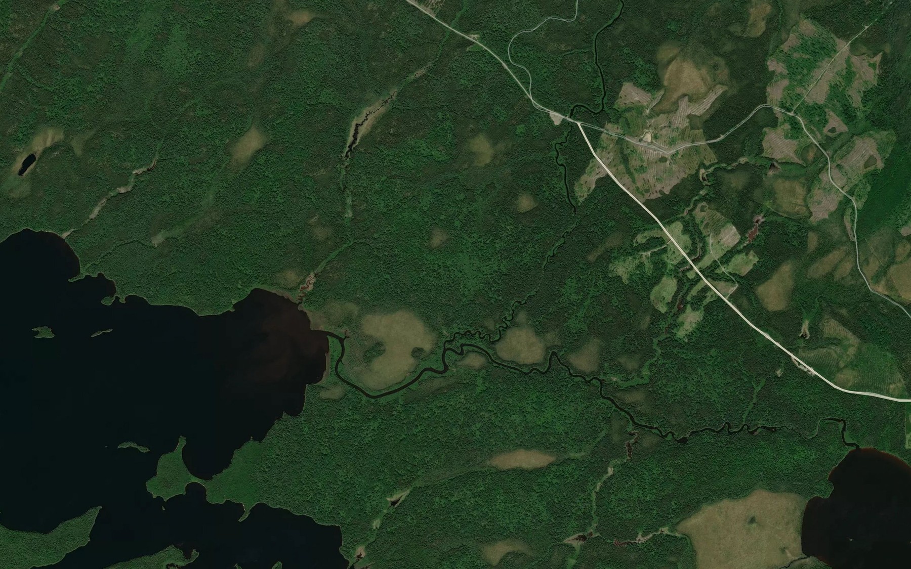 Satellite map of the Ruisseau Auger