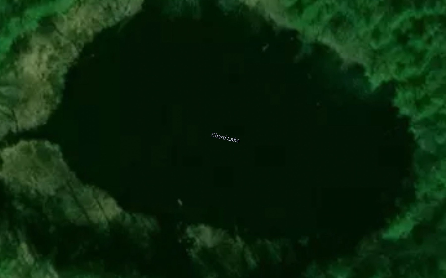 Satellite map of the Chard Lake