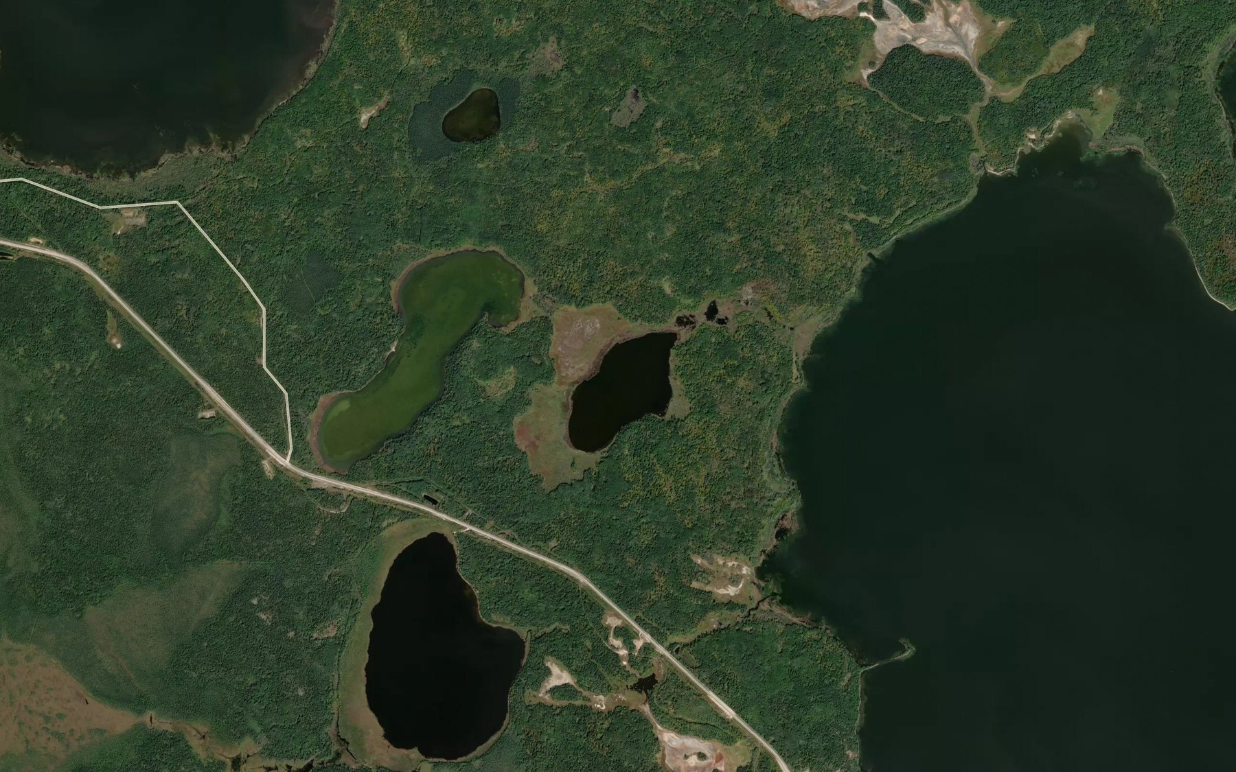 Satellite map of the East Salt Lake