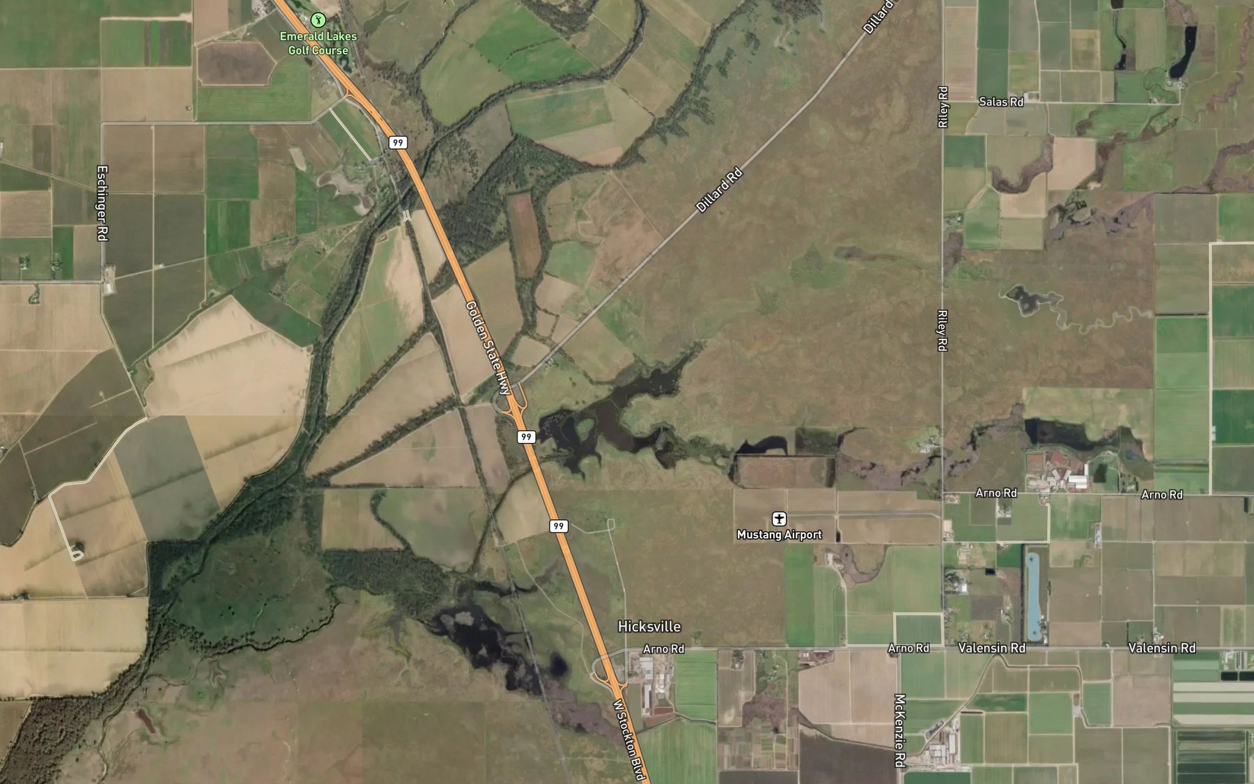 Satellite map of the North Fork Badger Creek