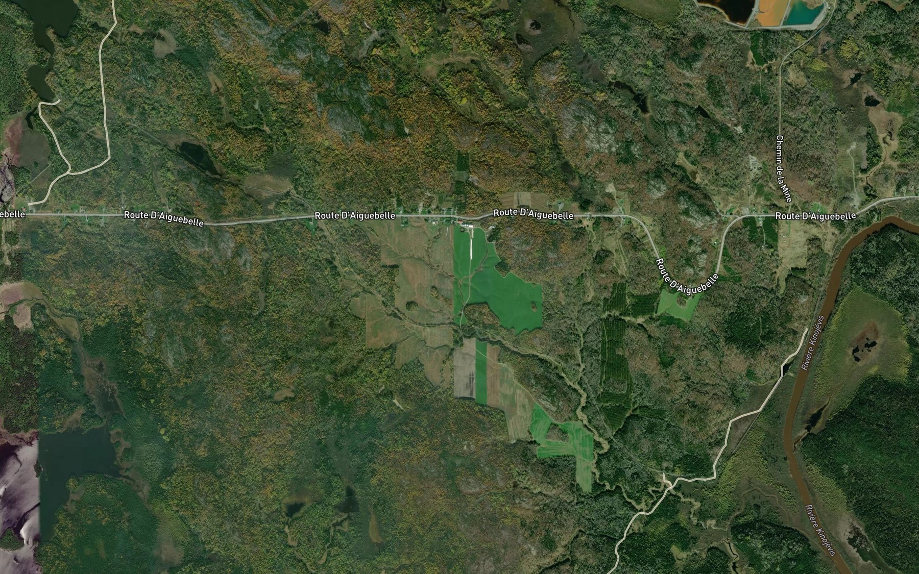 Satellite map of the Cours d'eau Allen