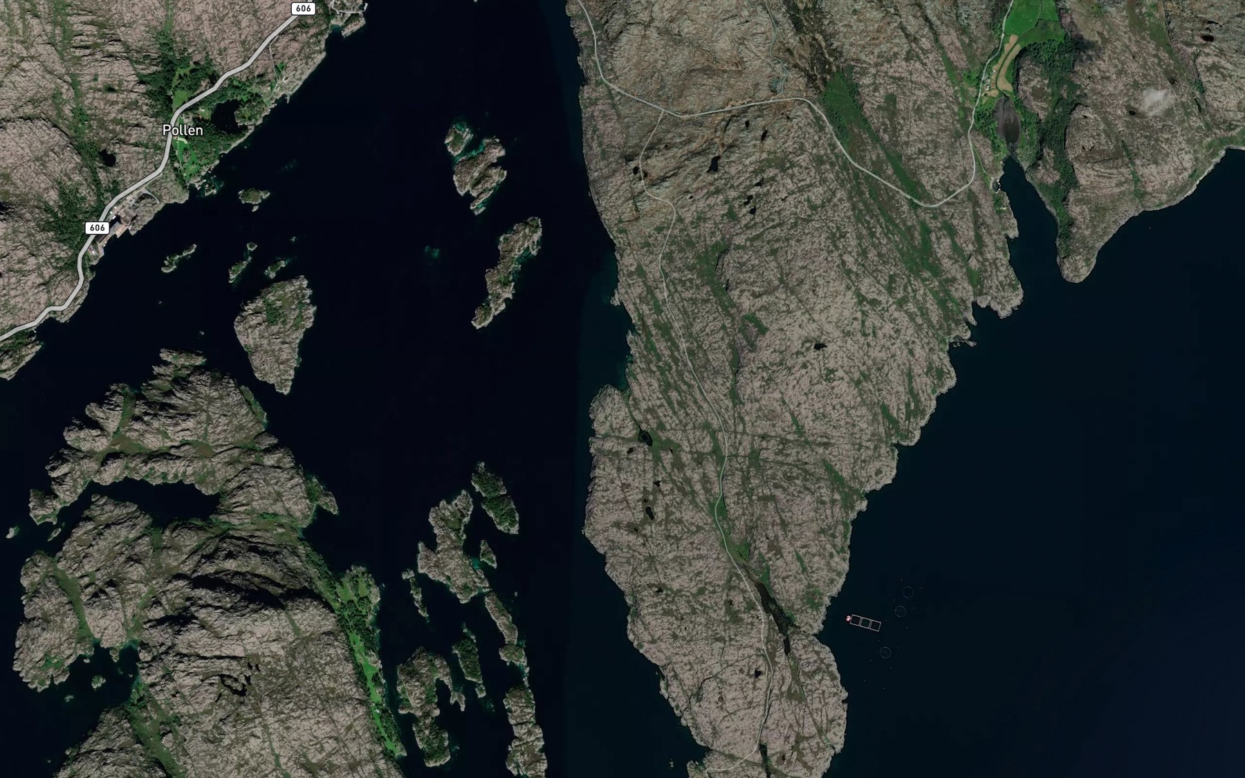 Satellite map of the Sandvika,s