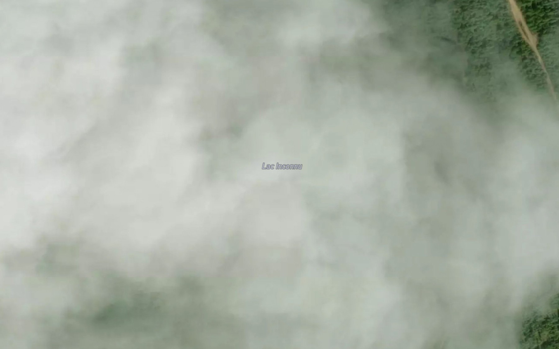 Satellite map of the Lac Inconnu