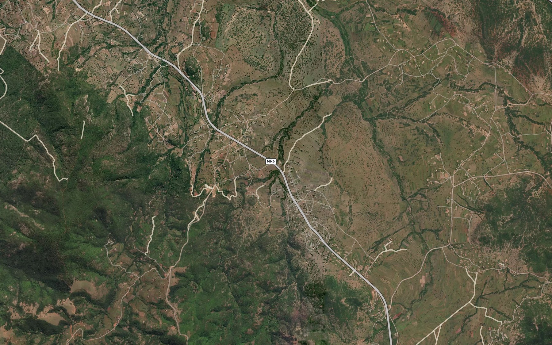 Satellite map of the Siweni