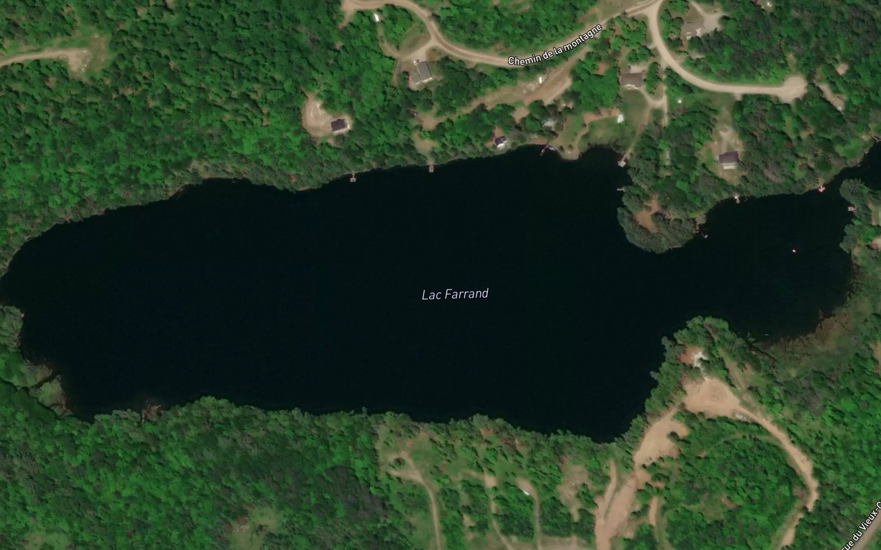 Satellite map of the Lac Farrand