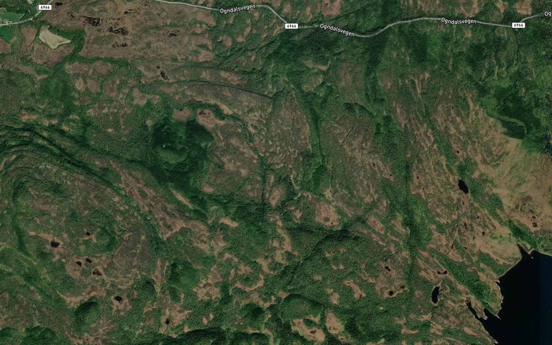Satellite map of the Hammardalsfossen