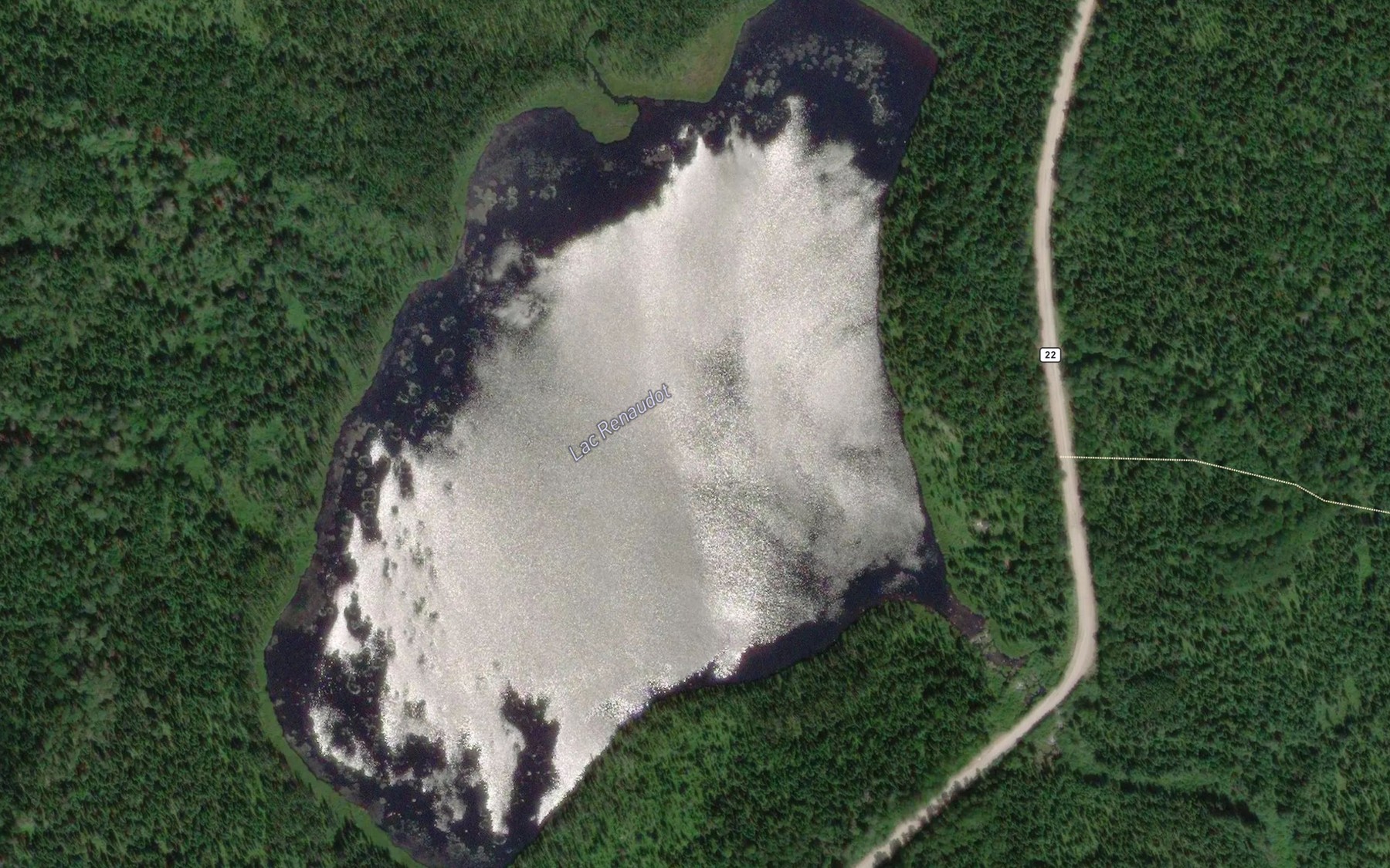 Satellite map of the Lac Renaudot