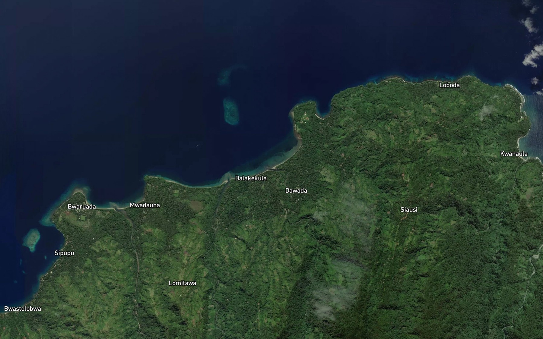 Satellite map of the Mudamudara River