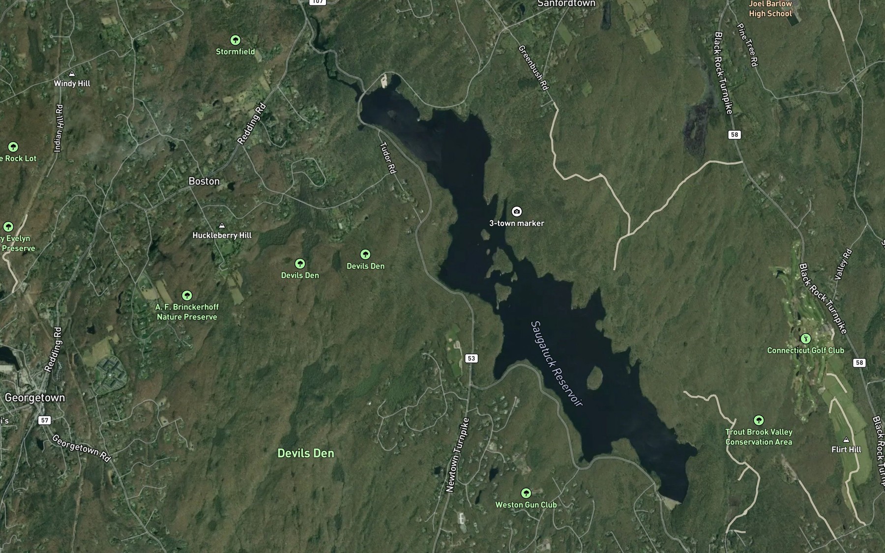 Satellite map of the Spot 3