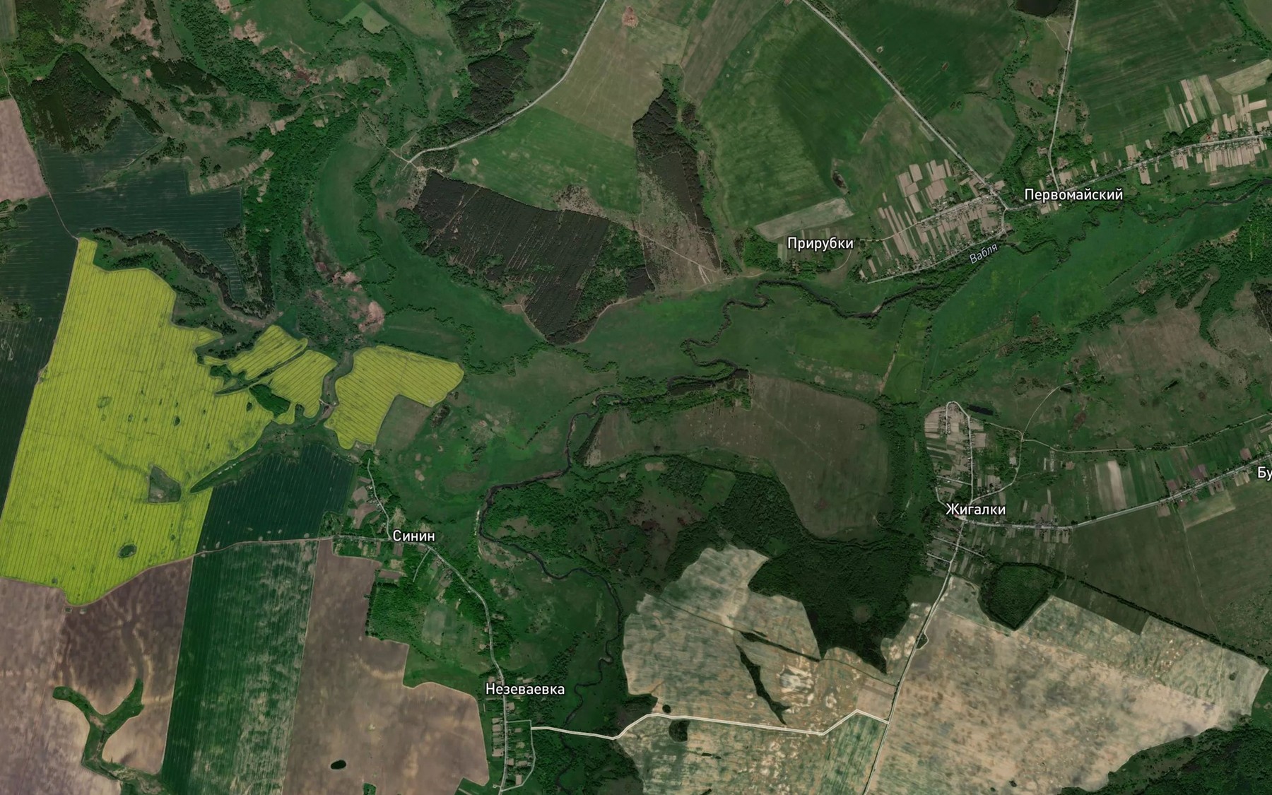 Satellite map of the Rassukha