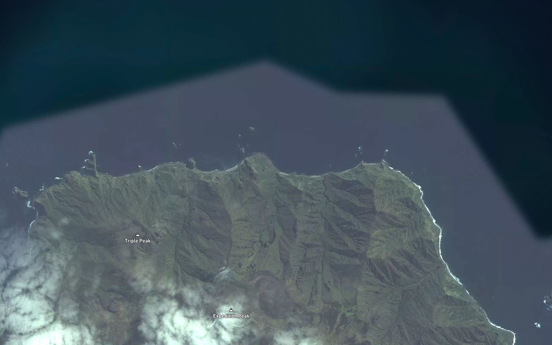 Satellite map of the Worsley Dale