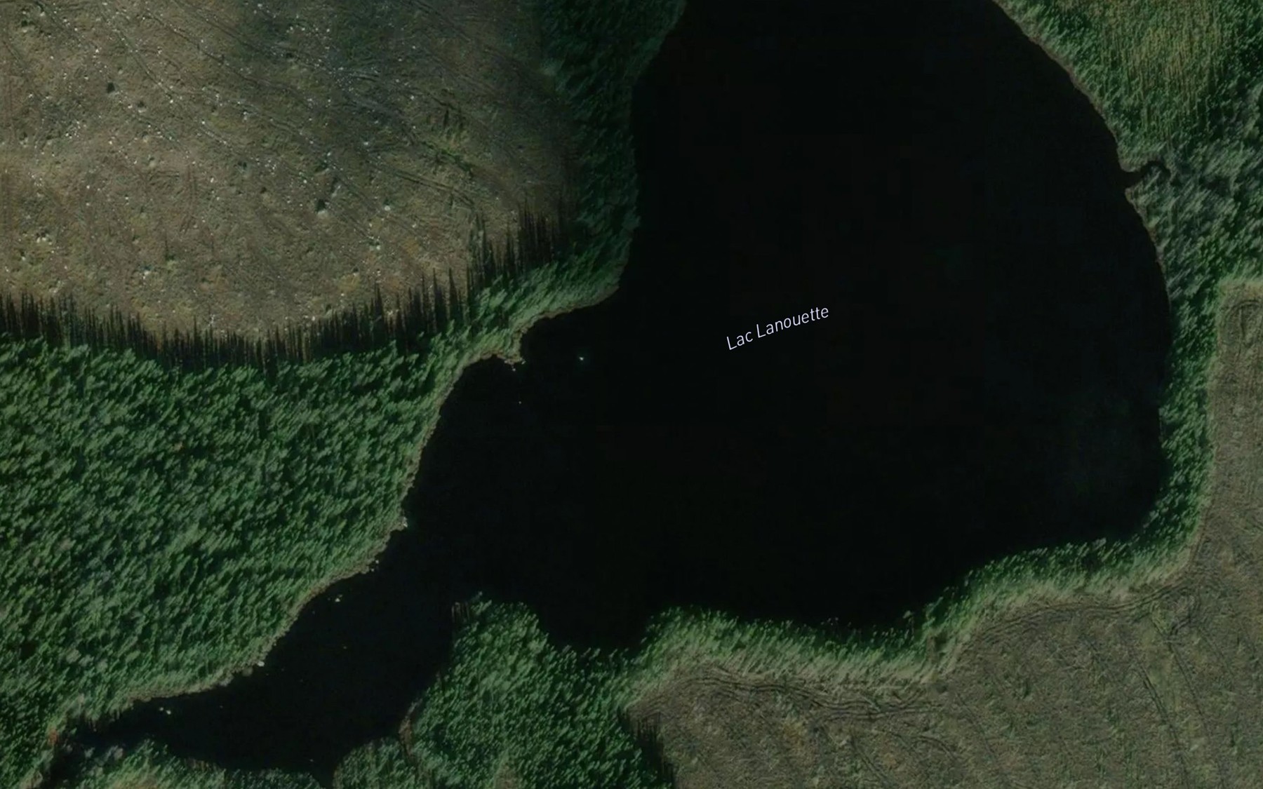 Satellite map of the Lac Lanouette