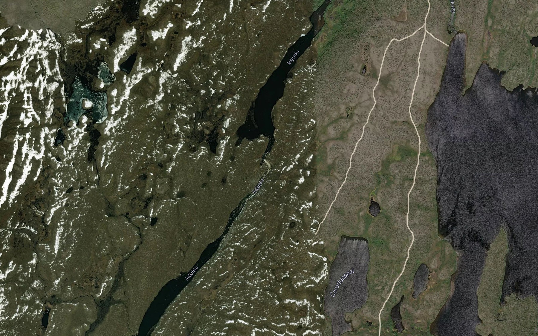 Satellite map of the Iesjakgarni