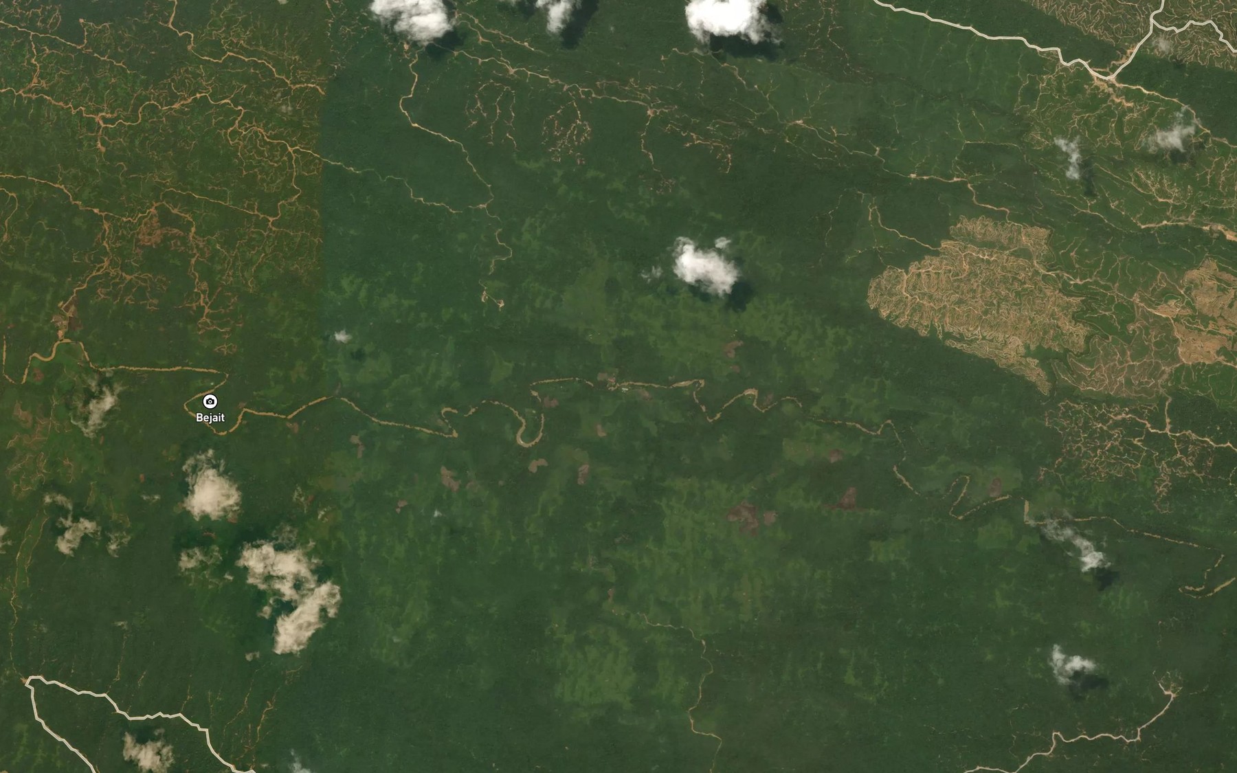 Satellite map of the Sungai Sepatai