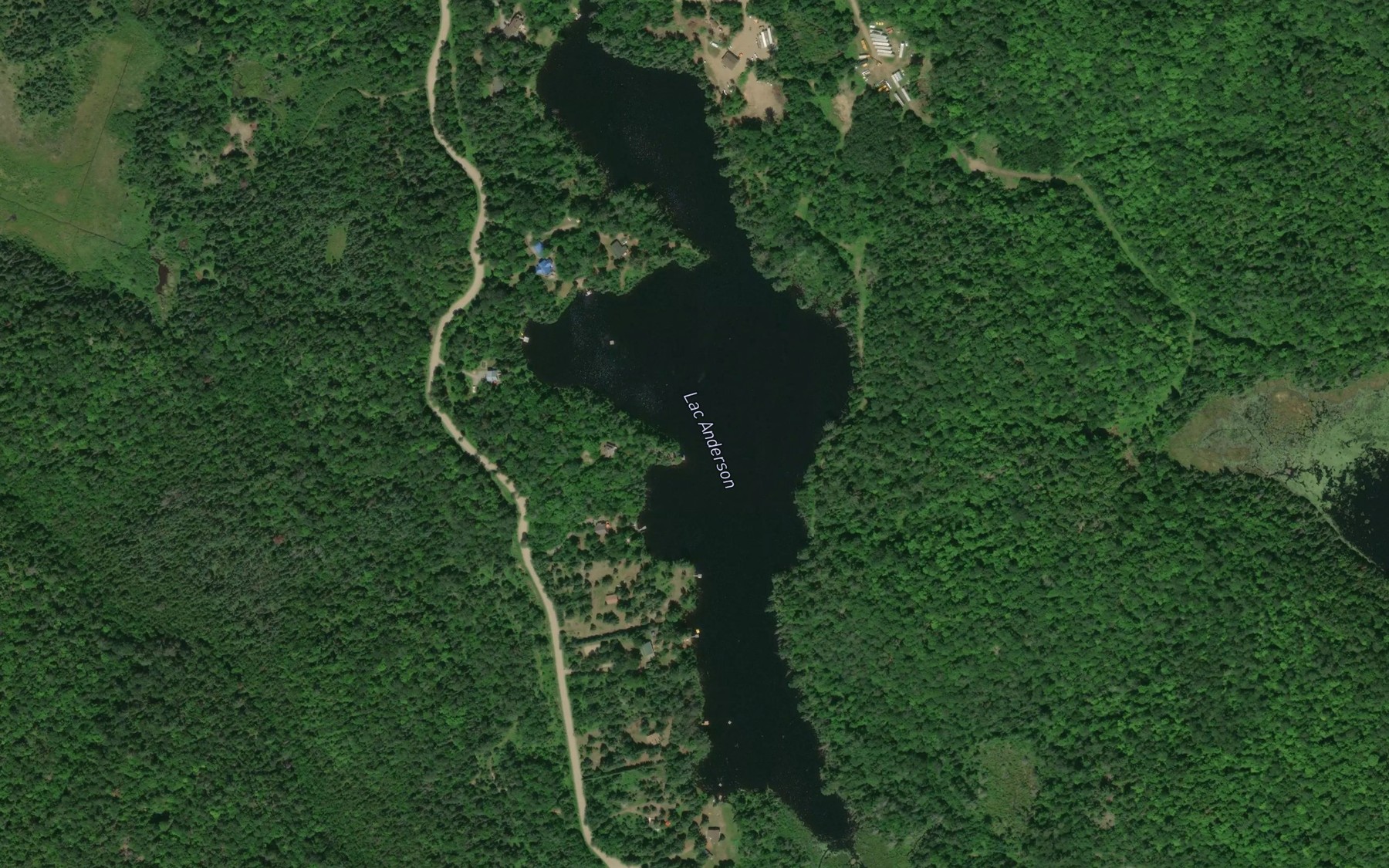 Satellite map of the Lac Anderson