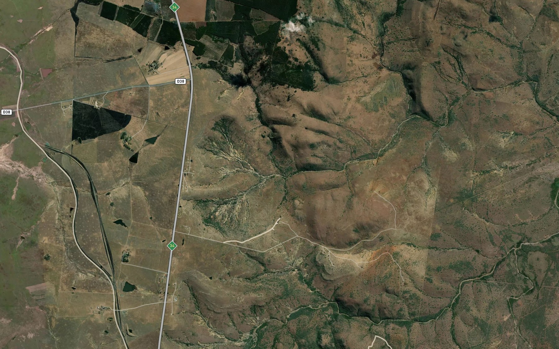 Satellite map of the Dubula