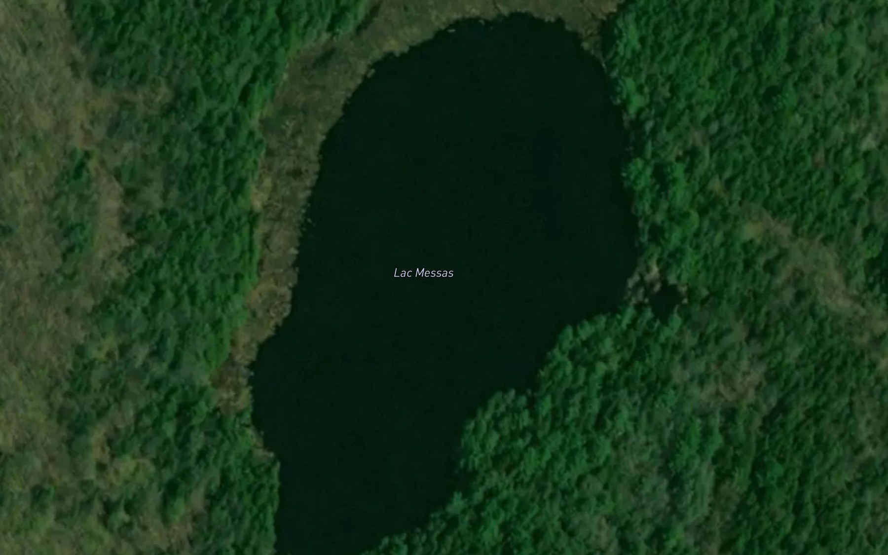 Satellite map of the Lac Messas
