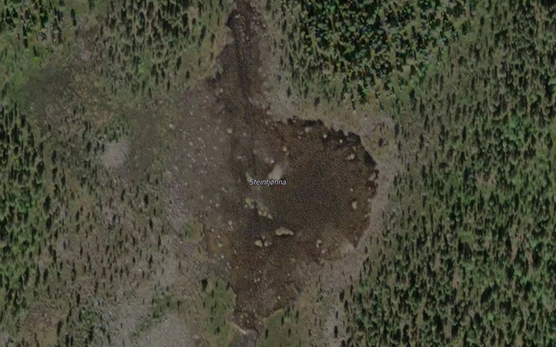 Satellite map of the Steintjorna