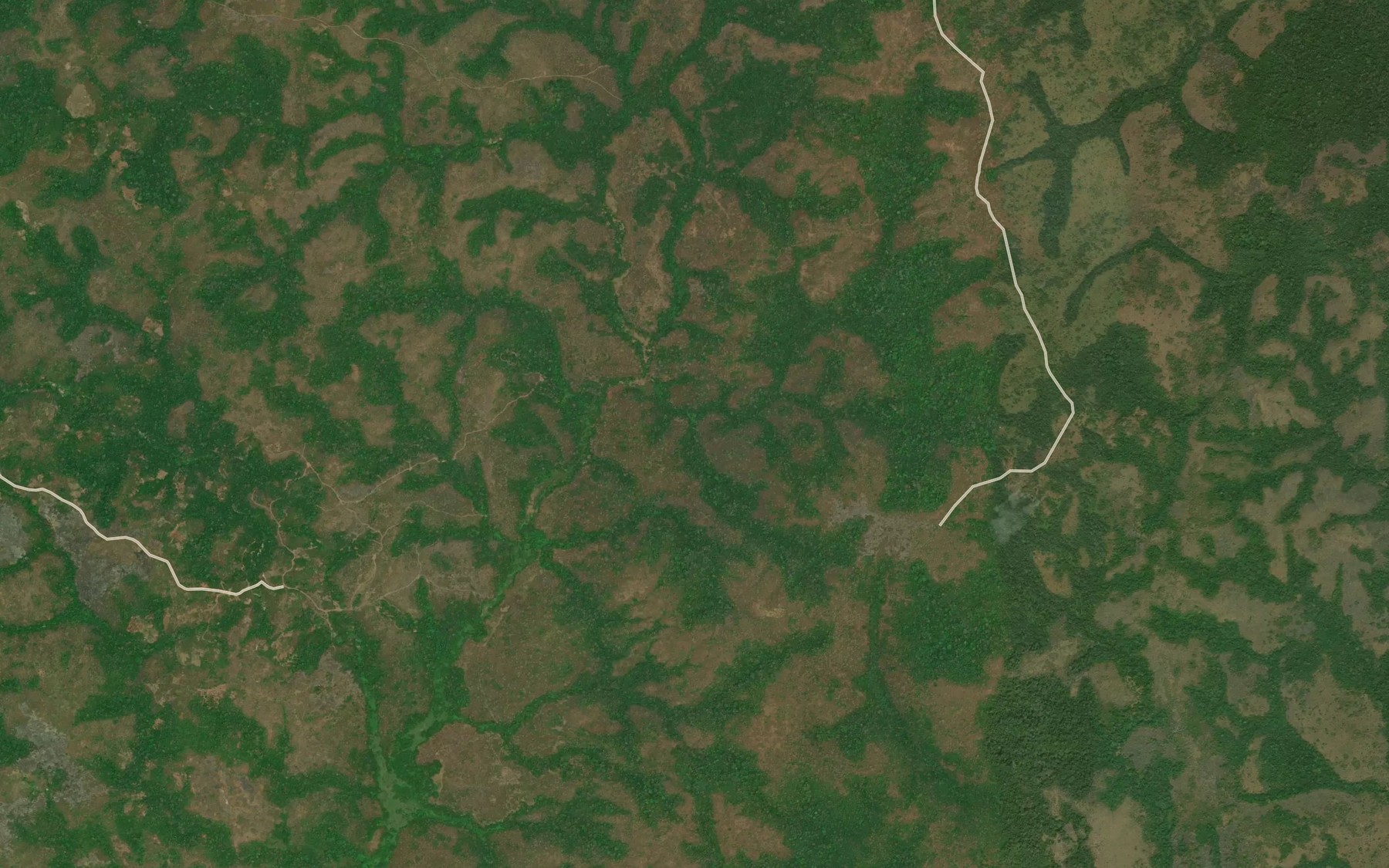 Satellite map of the Mendie