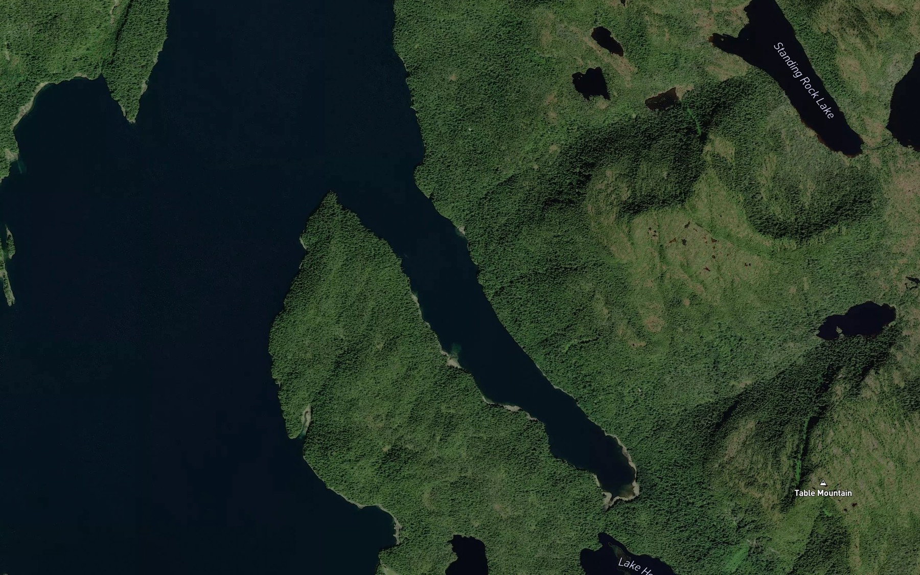 Satellite map of the Santa Anna Inlet
