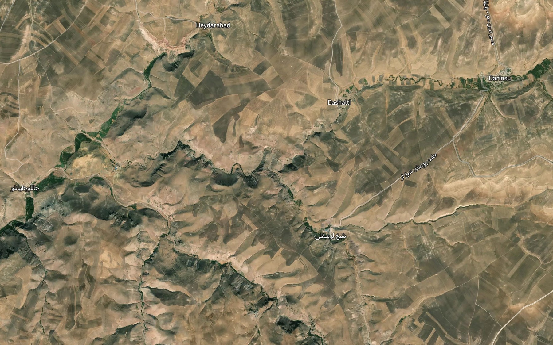 Satellite map of the Dash Alti Chay