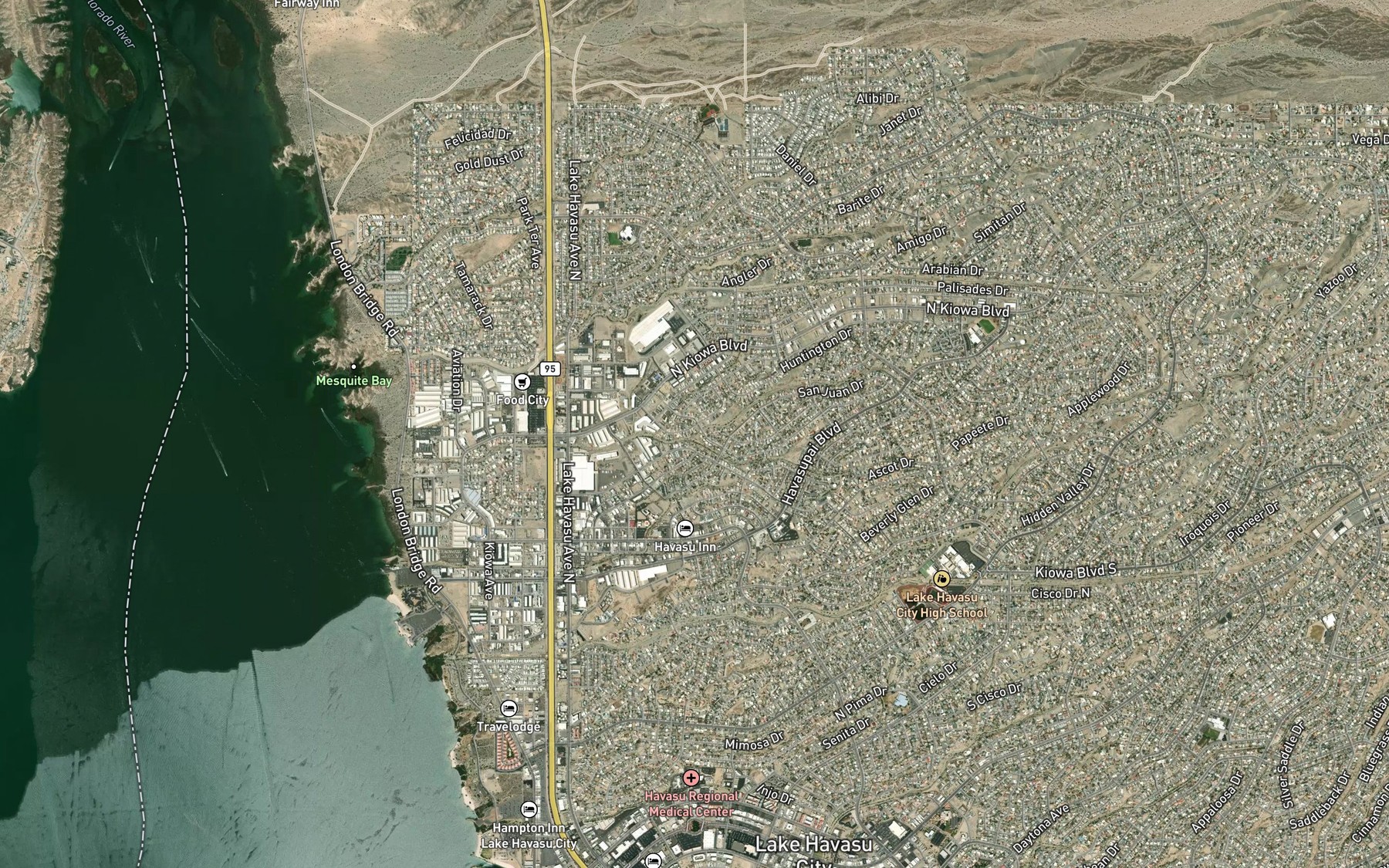 Satellite map of the San Juan Drain
