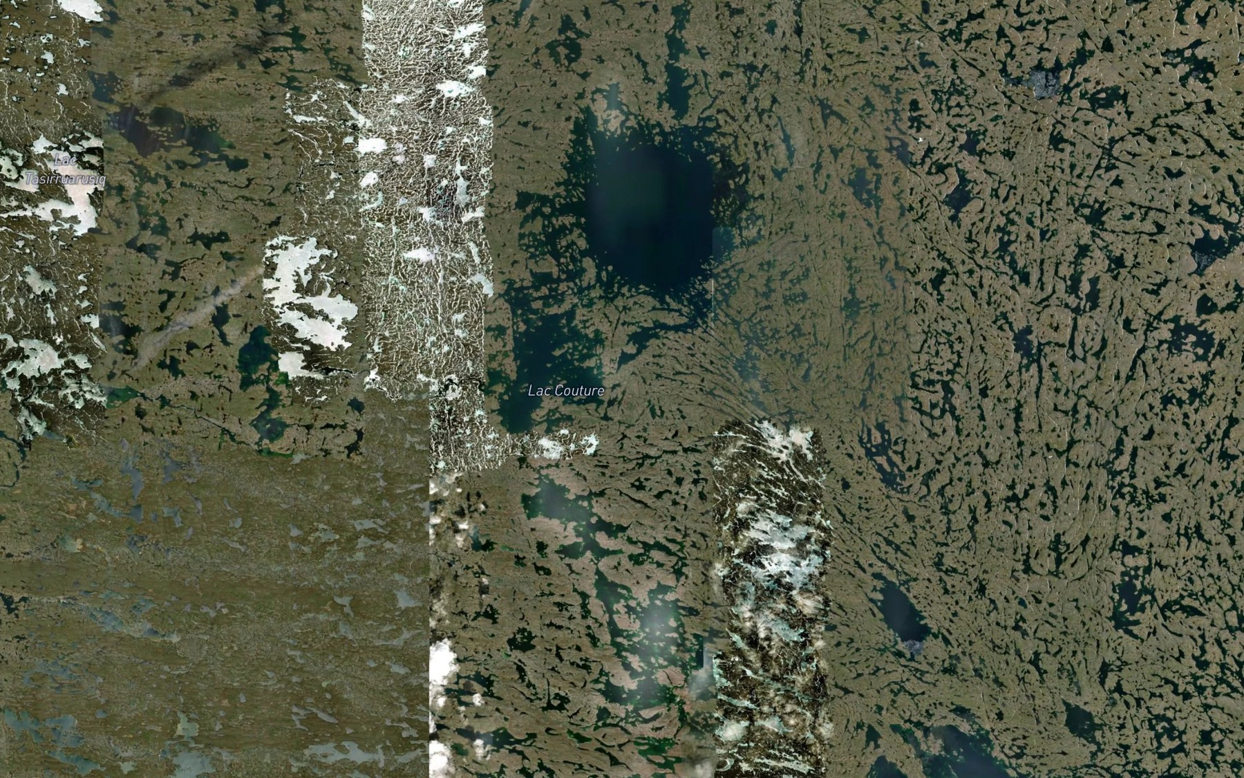 Satellite map of the Lac Couture