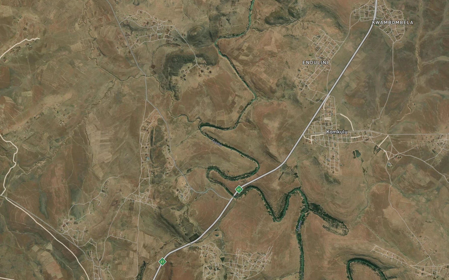 Satellite map of the Ncuncuzo