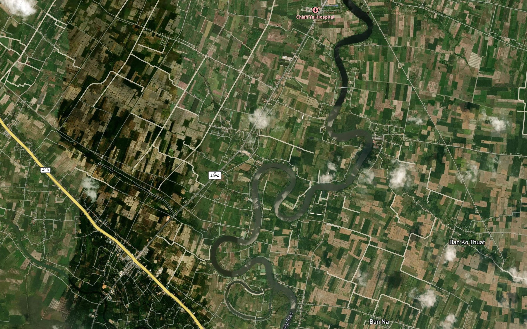 Satellite map of the Bang Leng