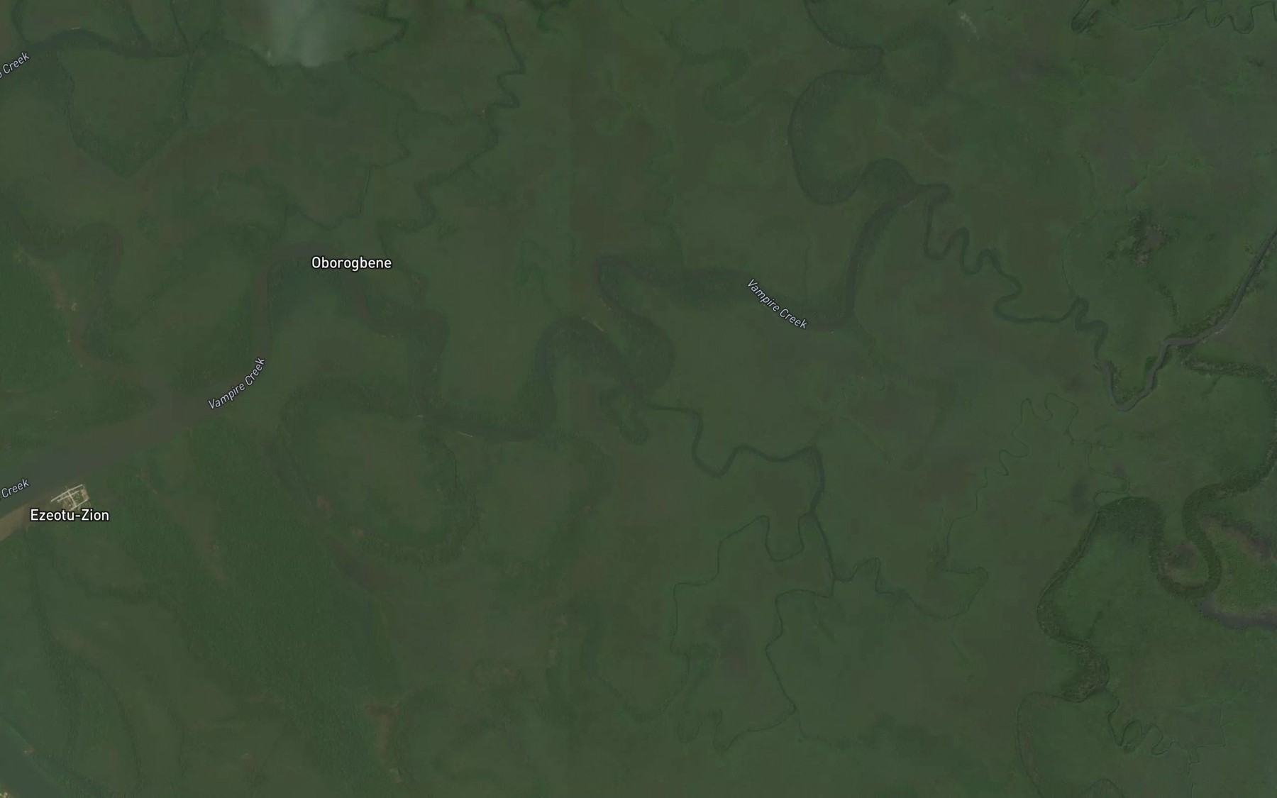 Satellite map of the Ekekewei Creek