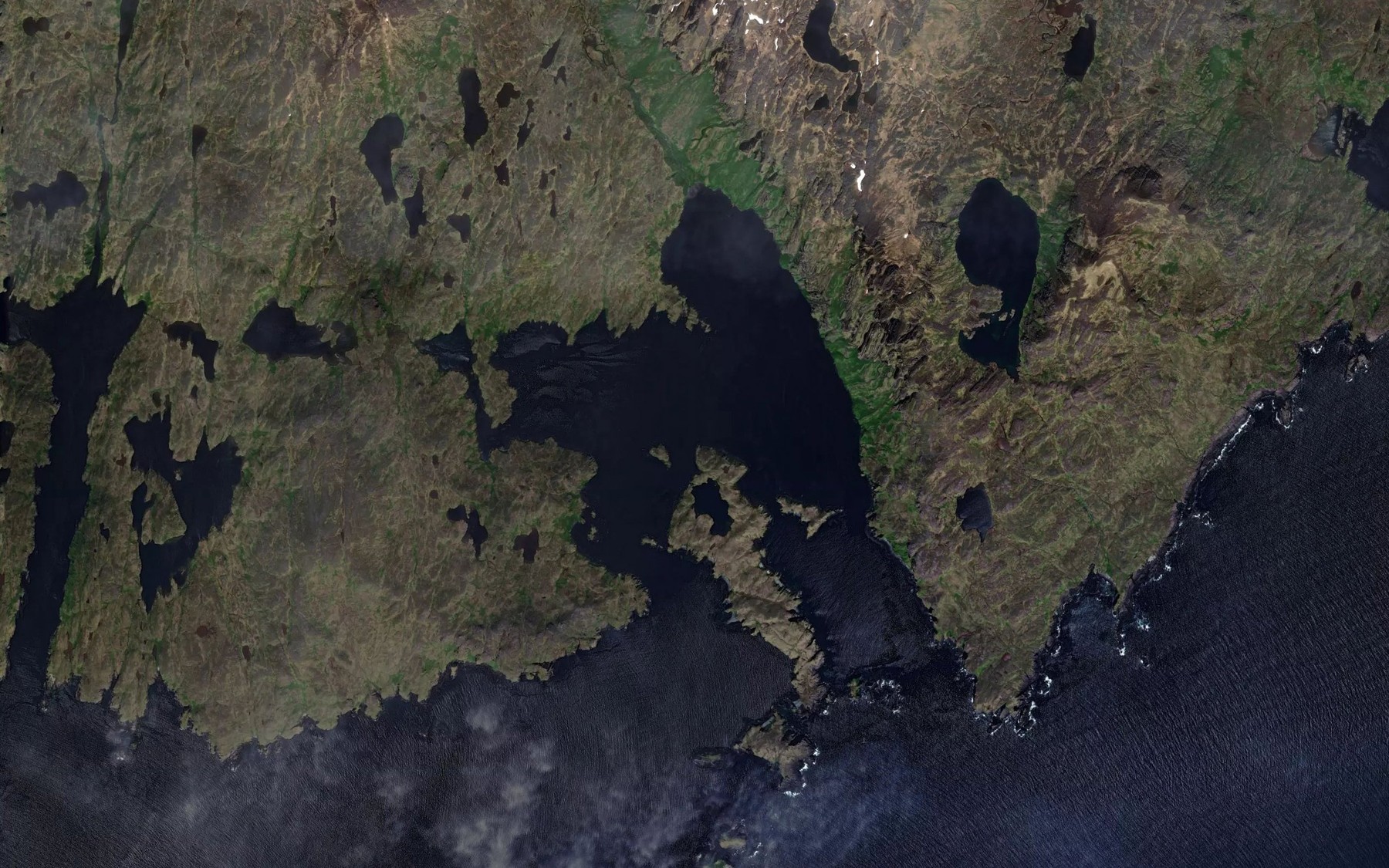 Satellite map of the Camel Cove