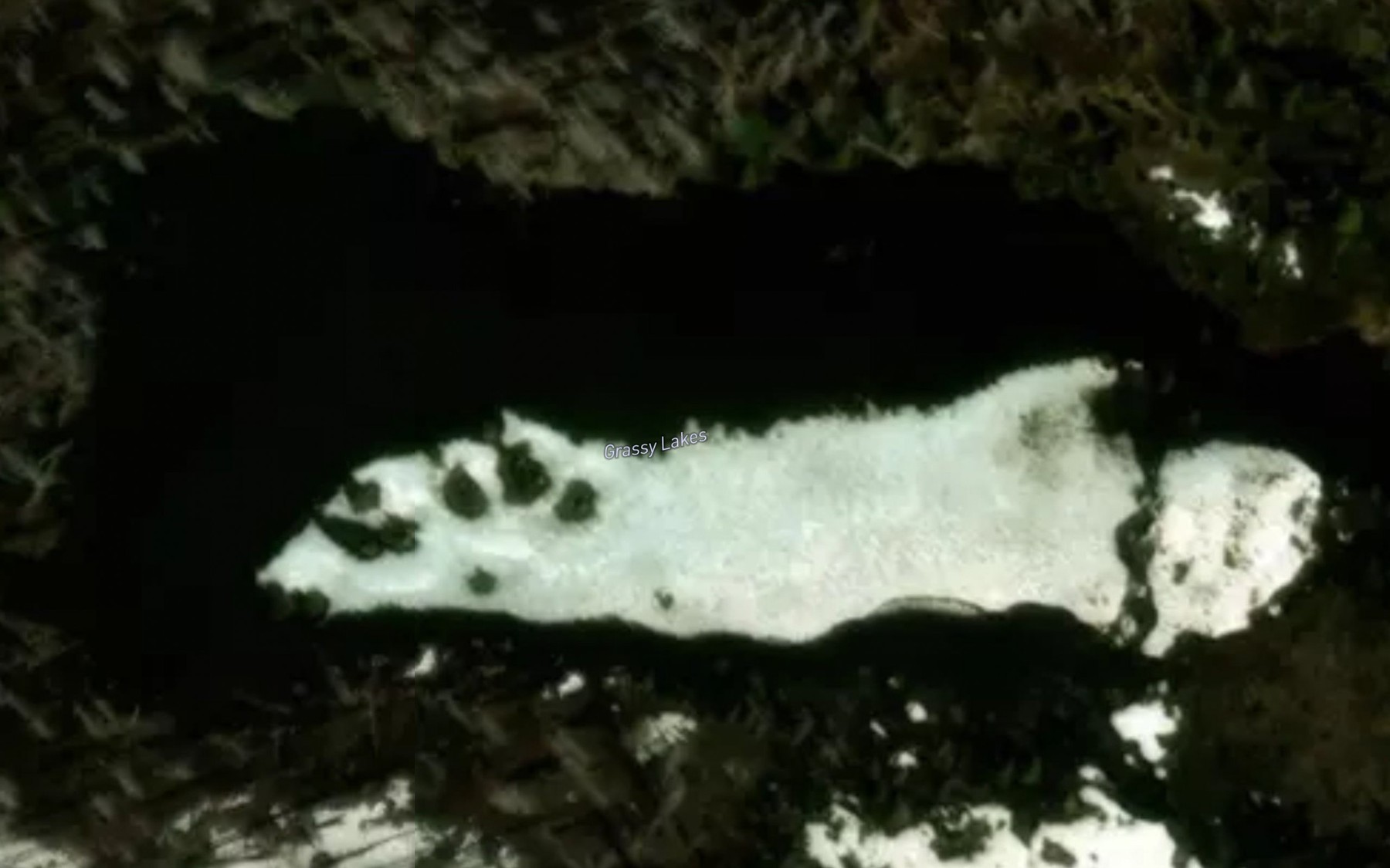 Satellite map of the Grassy Lakes