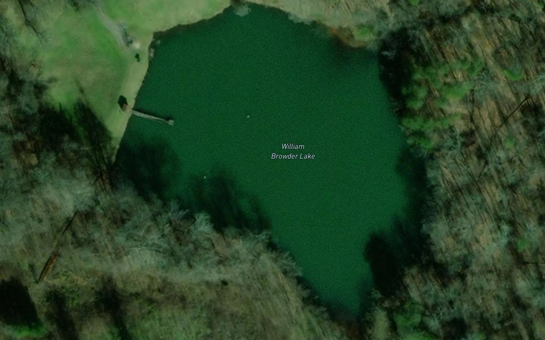 Satellite map of the William Browder Lake
