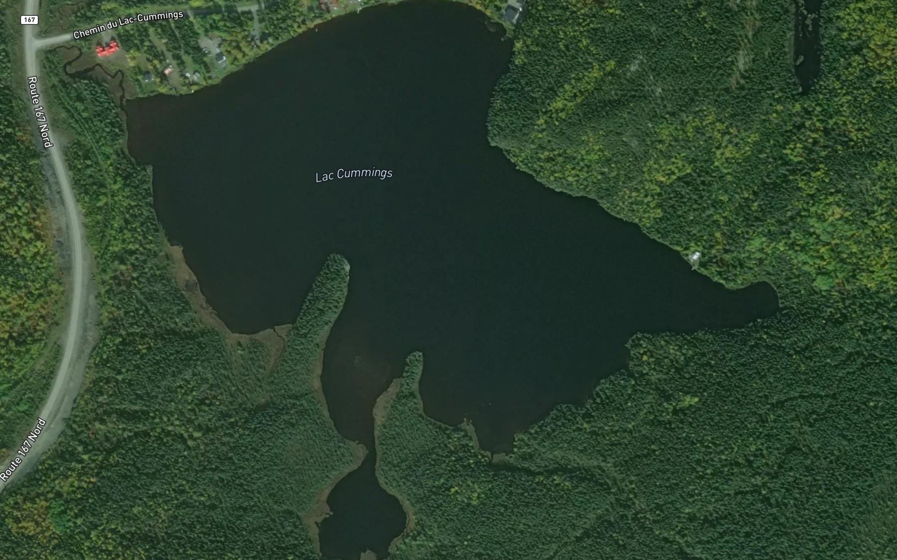 Satellite map of the Lac Cummings