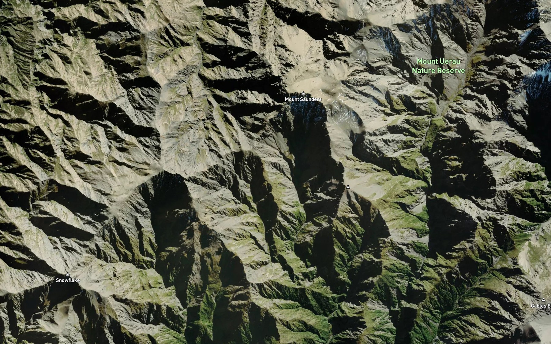 Satellite map of the Middlehead Stream