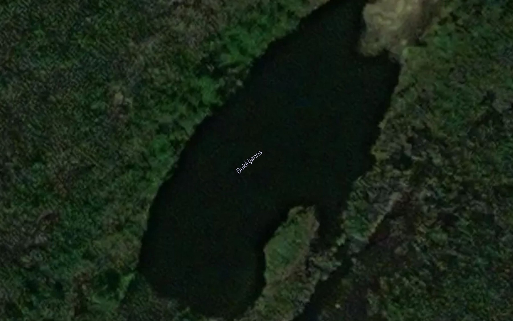 Satellite map of the Bukktjonna