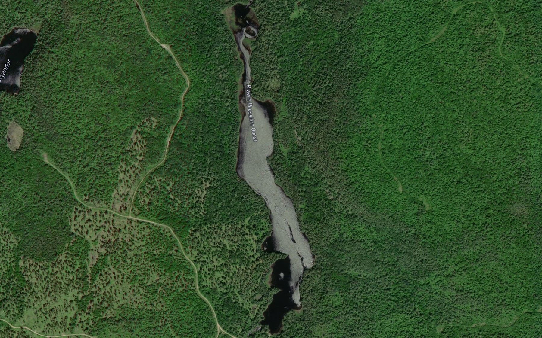 Satellite map of the Lac Chatelain