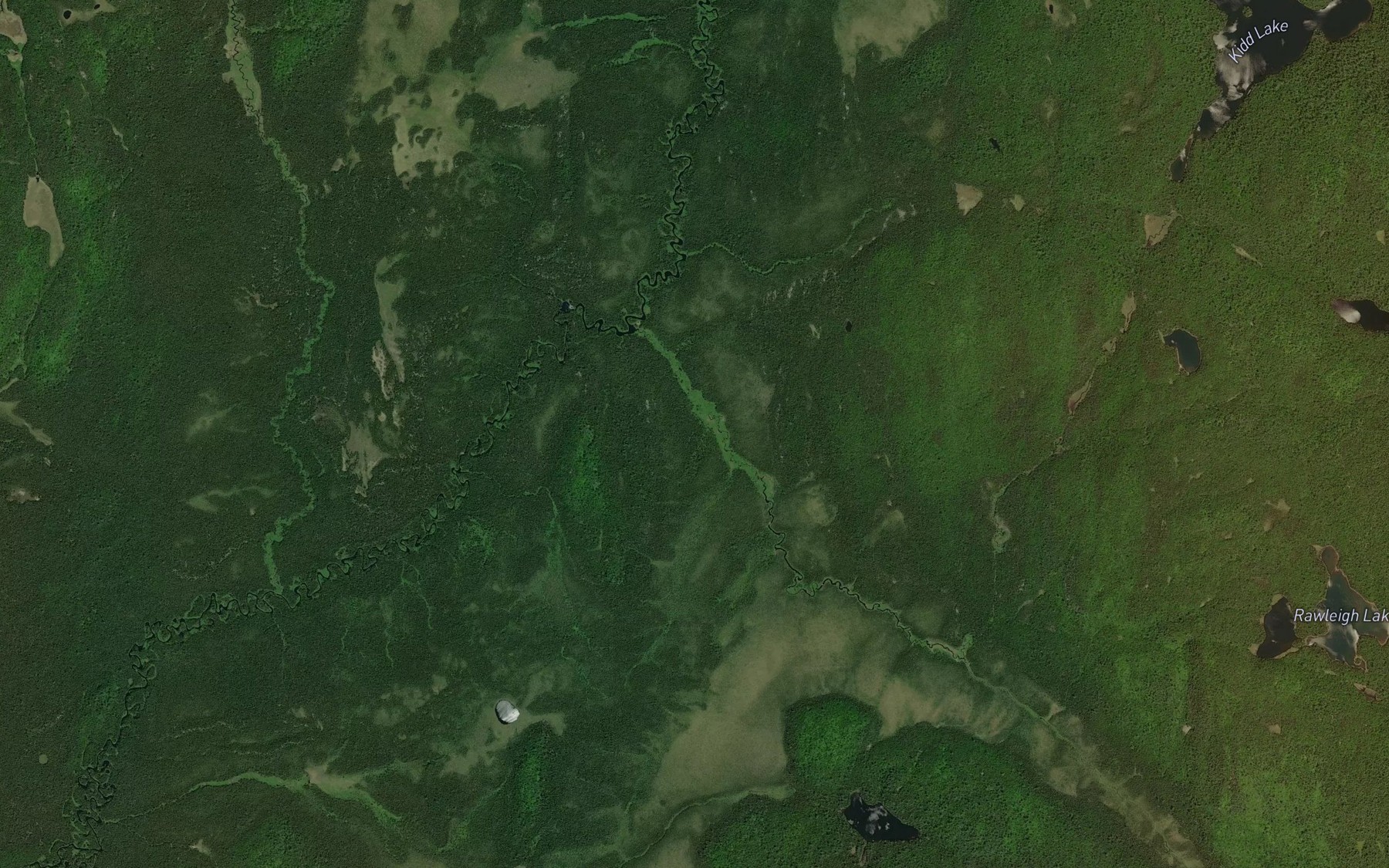 Satellite map of the Kidd Creek
