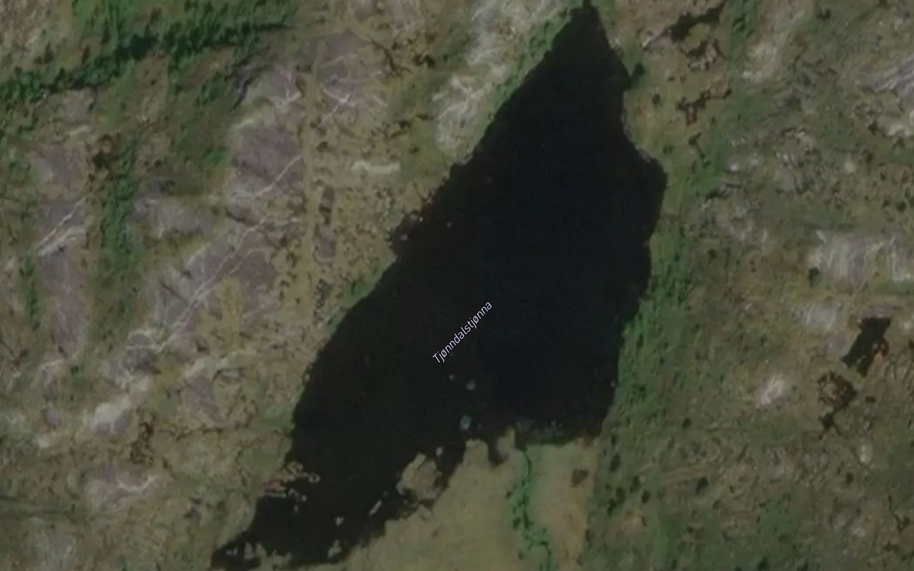 Satellite map of the Tjonndalstjonna