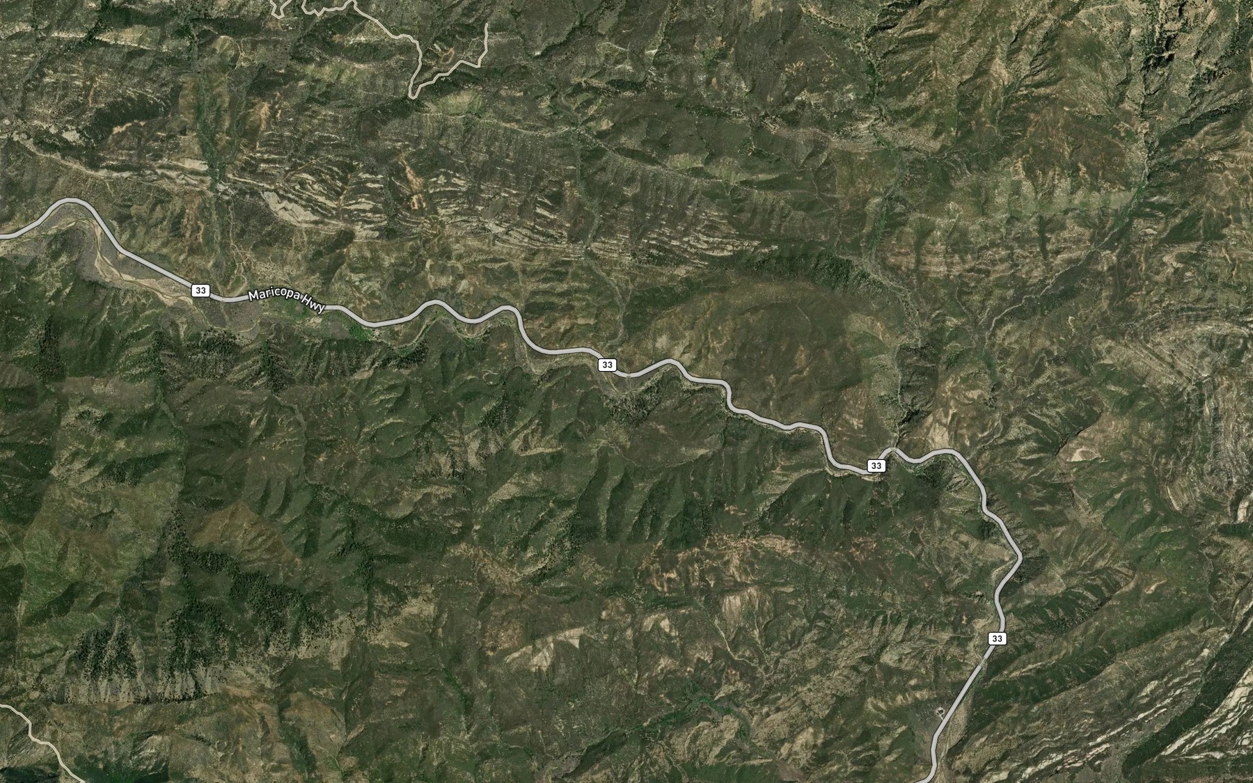 Satellite map of the Munson Creek