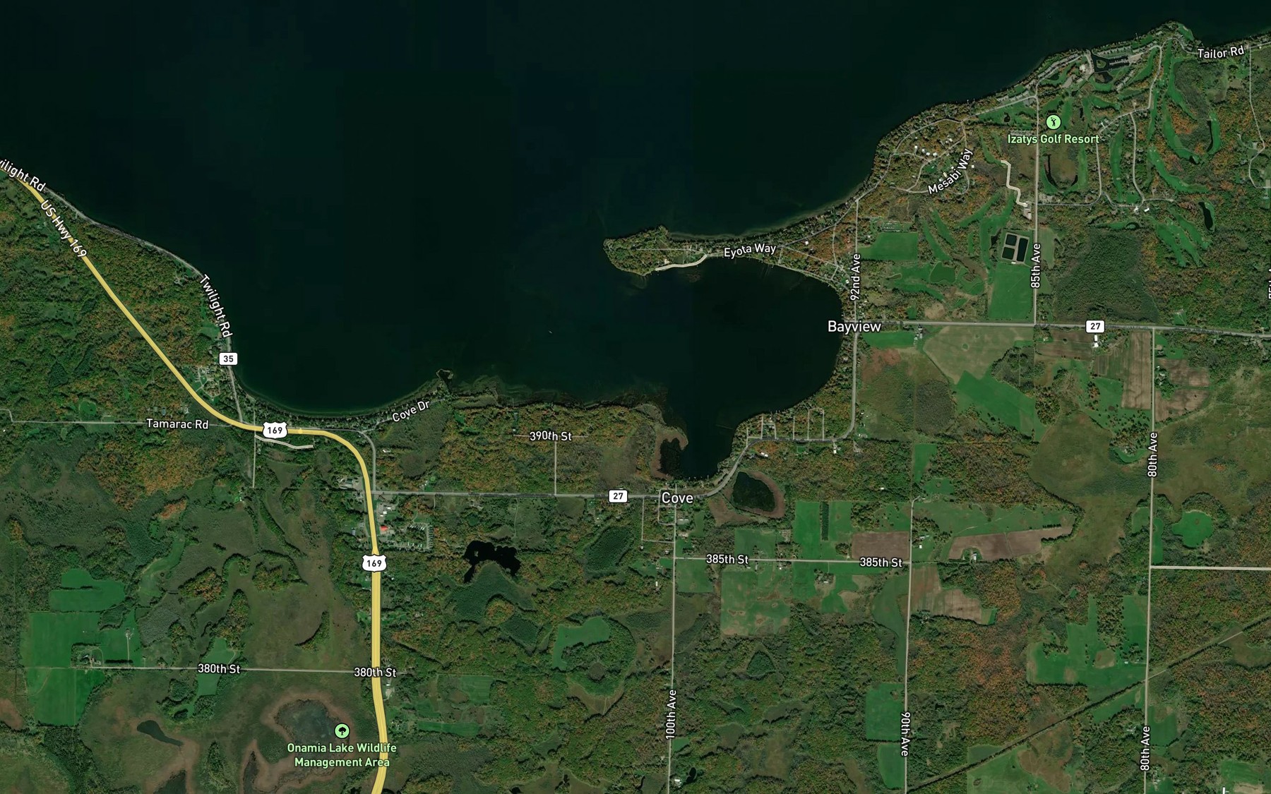 Satellite map of the Spot 7