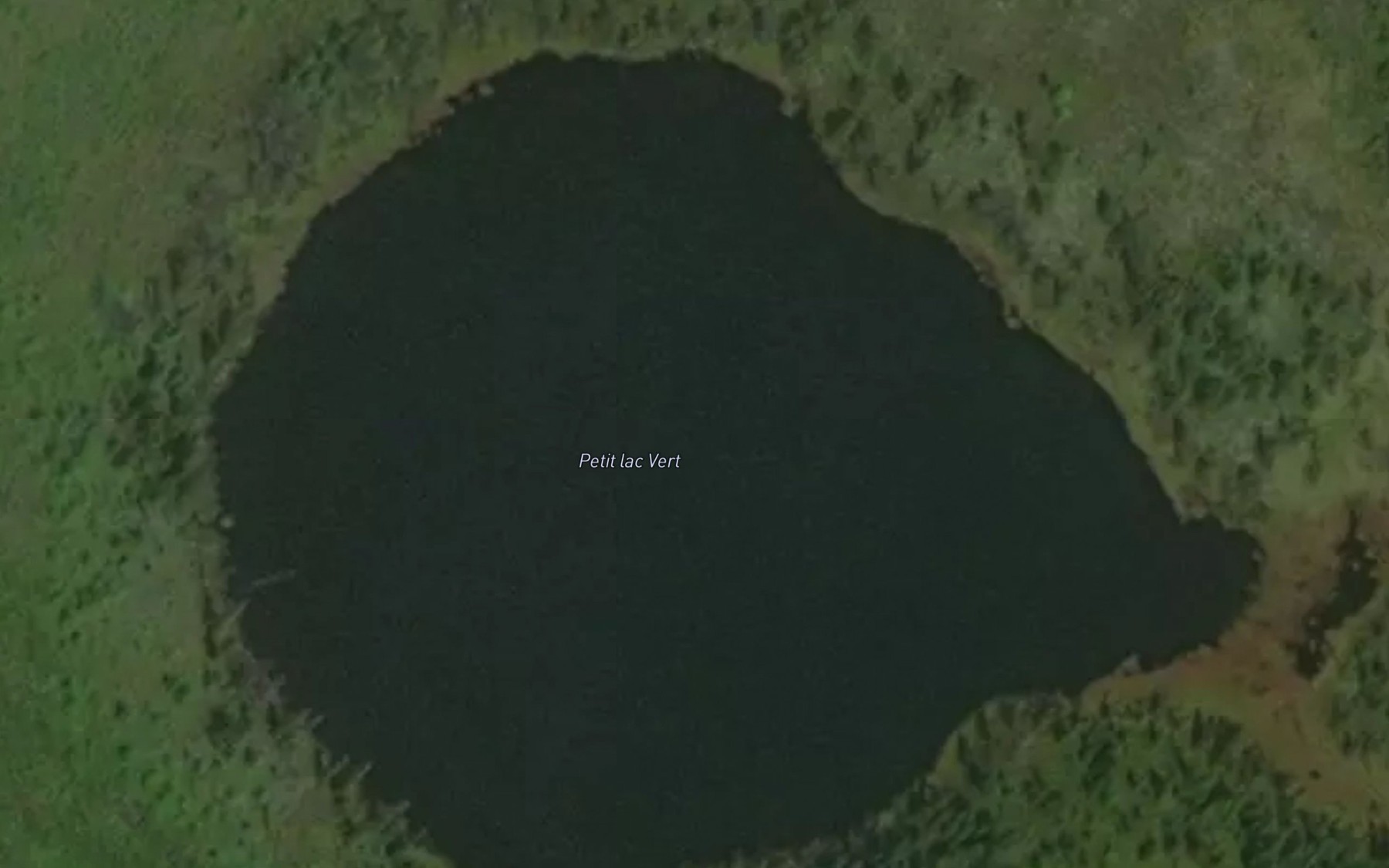 Satellite map of the Petit lac Vert