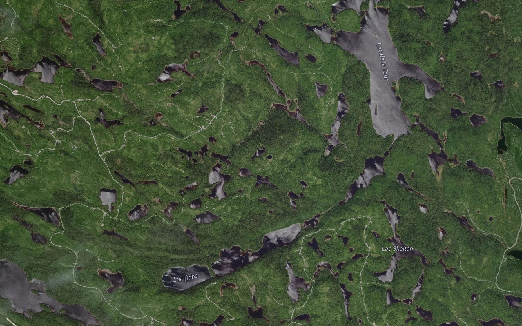 Satellite map of the Lac du Talisman