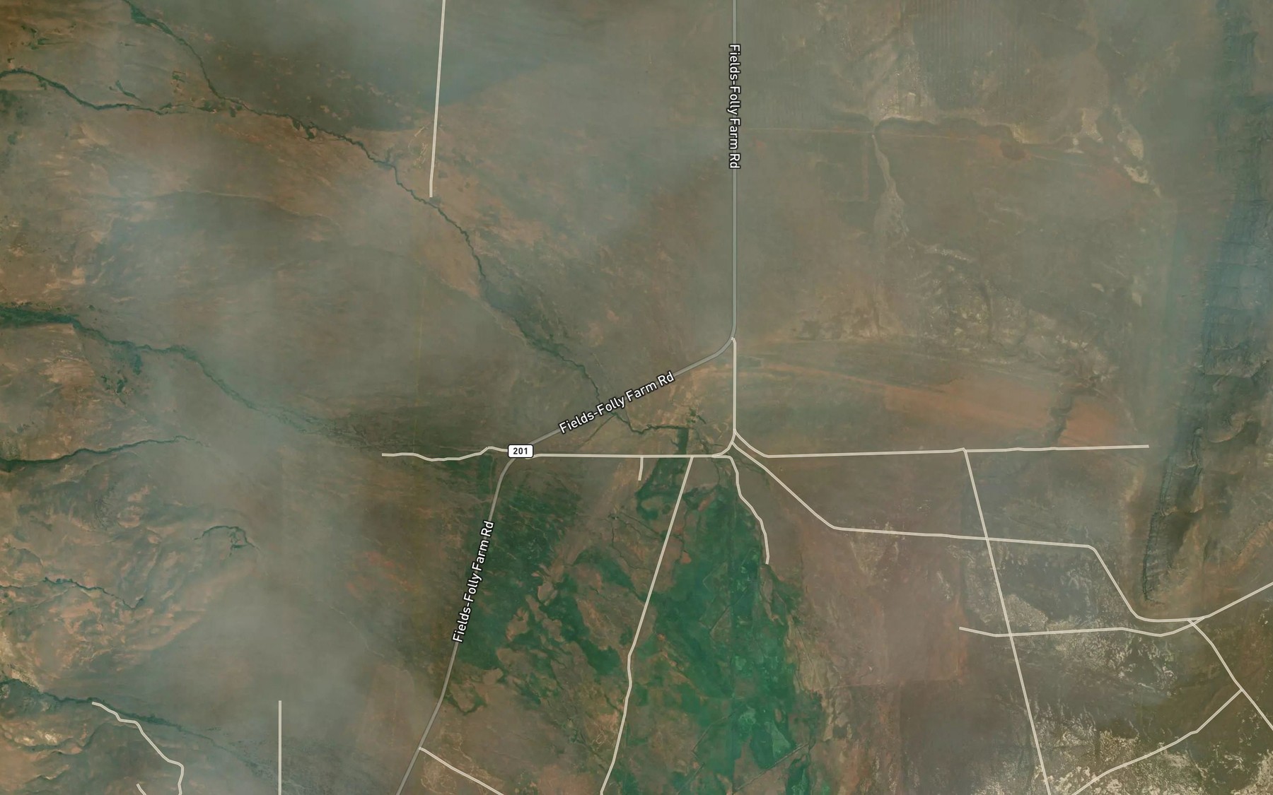 Satellite map of the Willow Creek