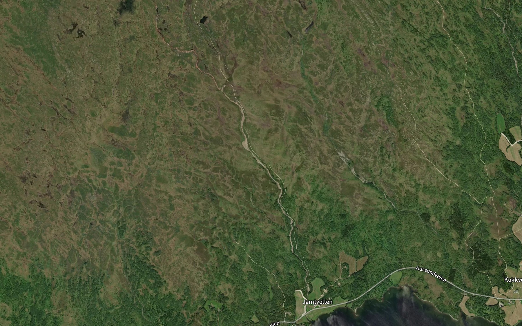 Satellite map of the Jamtbekken