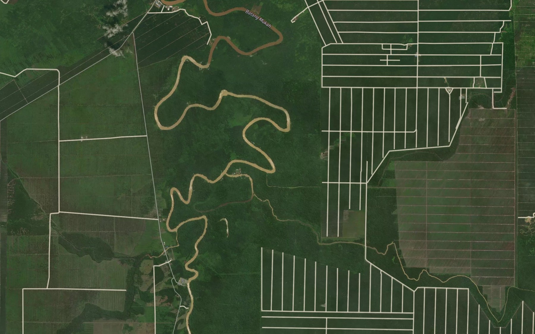Satellite map of the Tanjung Kelid